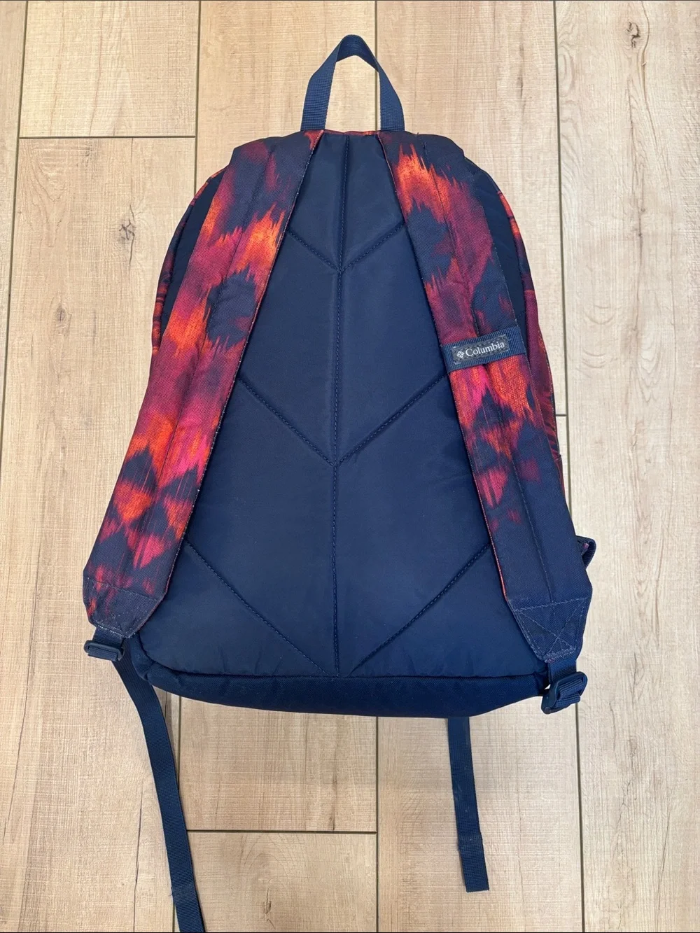 Columbia Red and Orange Graphic Backpack
